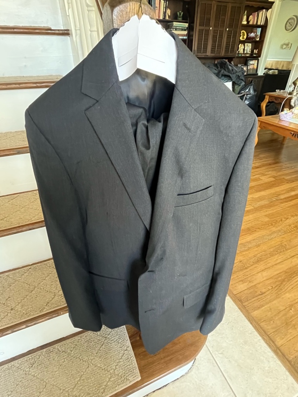 Classic Men's Black Suit Blazer - Brand Unspecified